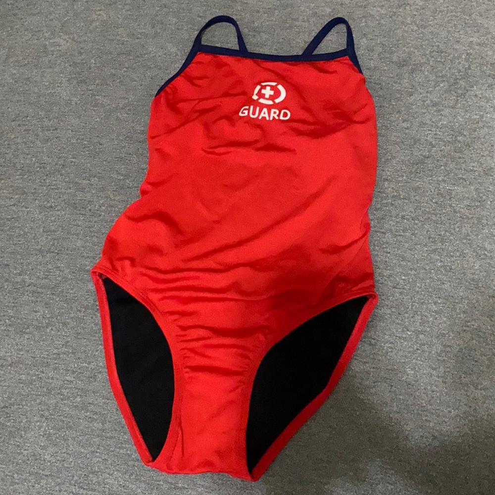 One piece “lifeguard” swimsuit